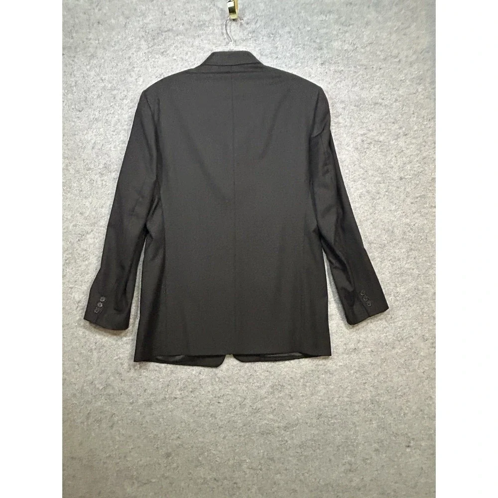 Riserva Dillard Men's Wool Blazer Suit Jacket Black Made in Italy 41L